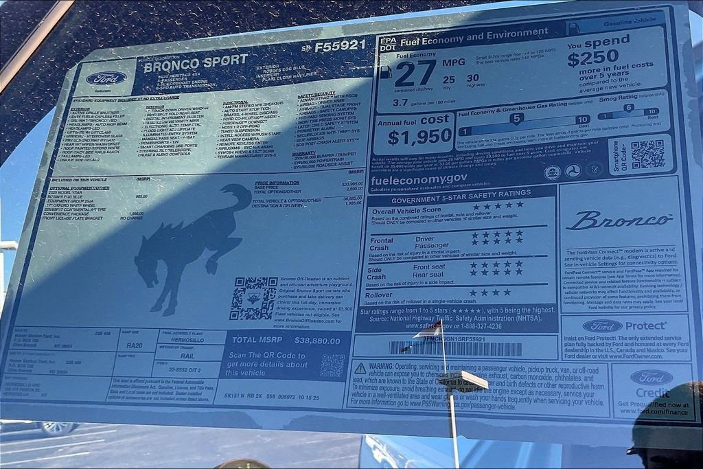 New 2025 Ford Bronco Sport Heritage w/ Convenience Package image 14