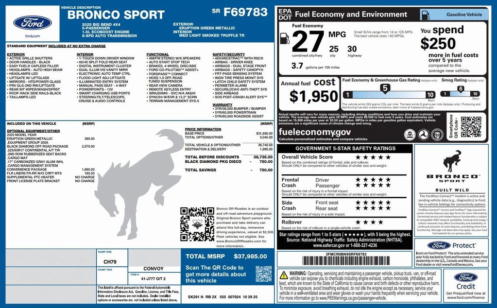 New 2025 Ford Bronco Sport Big Bend image 2