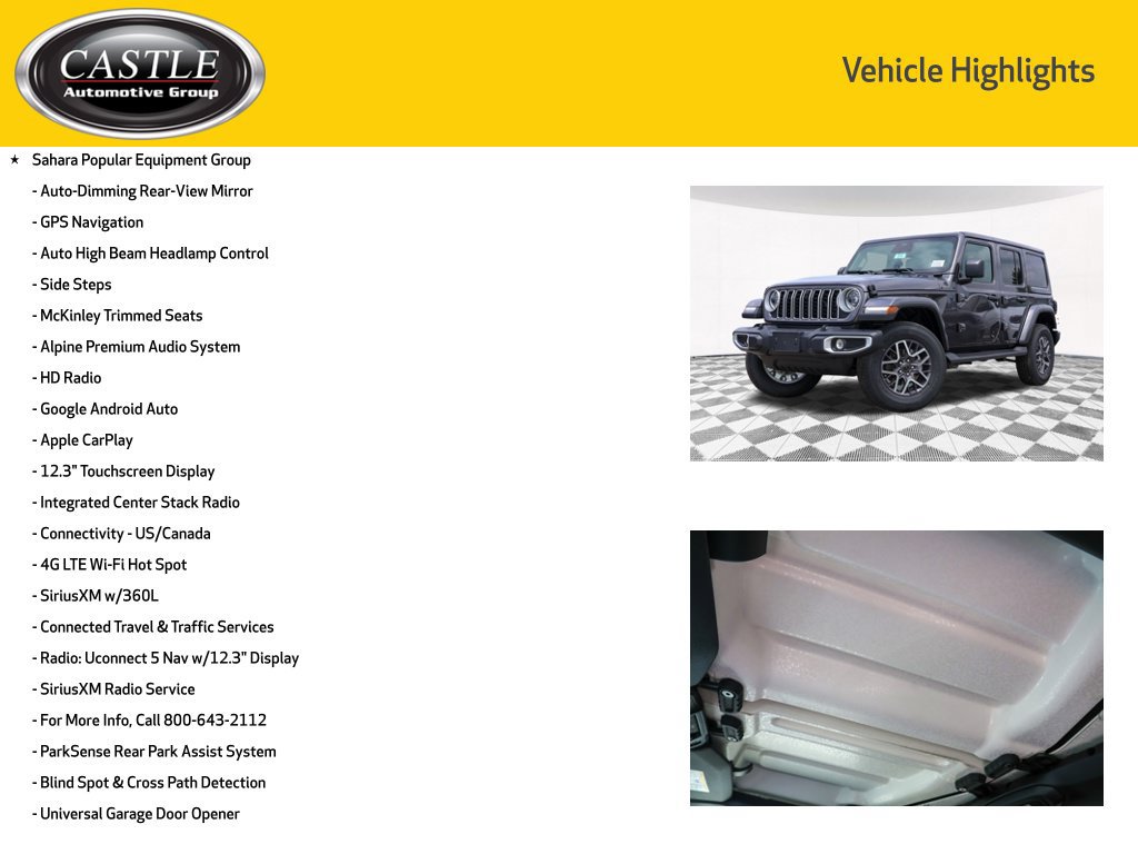 New 2026 Jeep Wrangler Unlimited Sahara AWD/4WD image 3
