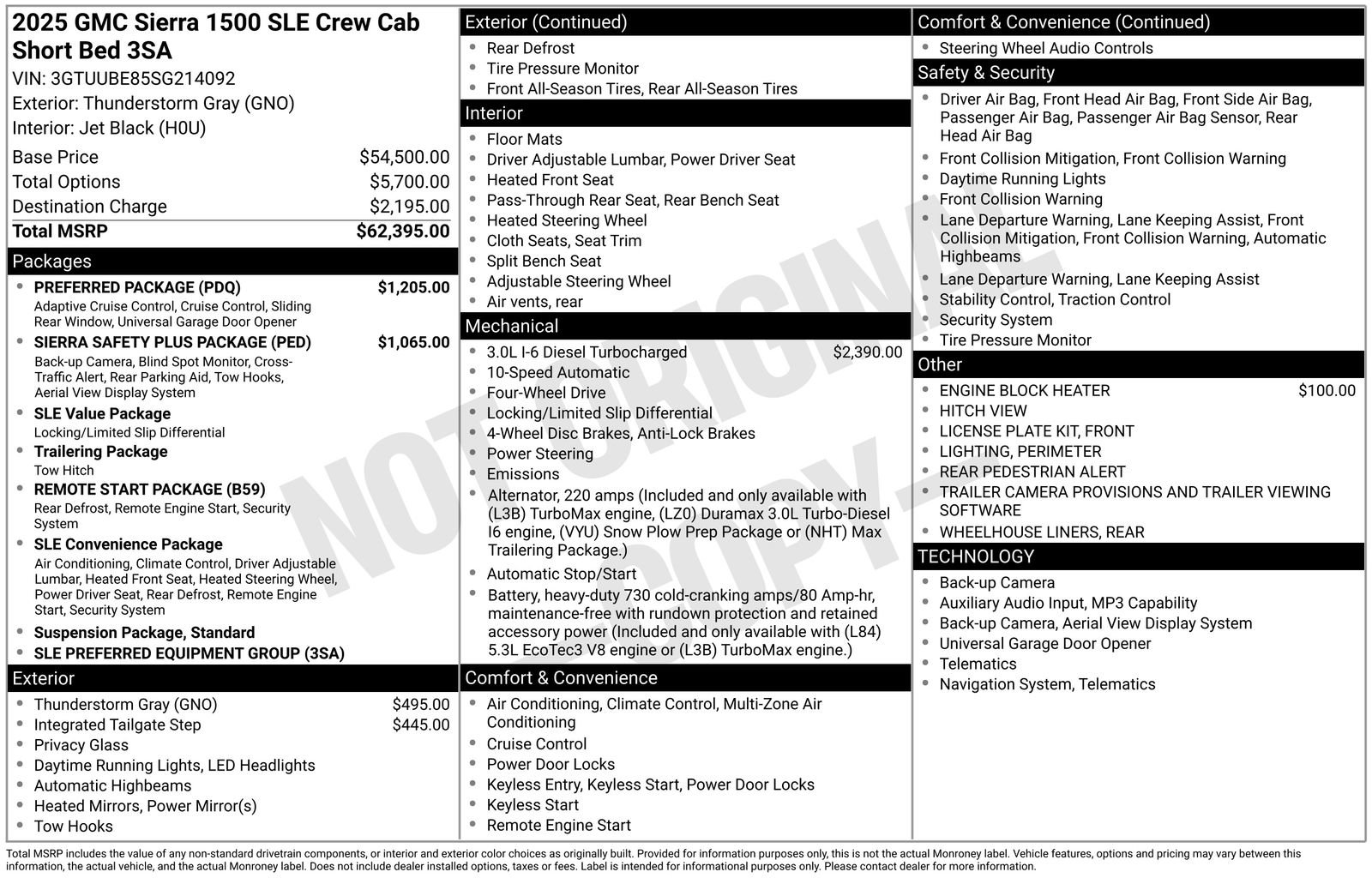 Used 2025 GMC Sierra 1500 SLE w/ Preferred Package AWD/4WD image 32