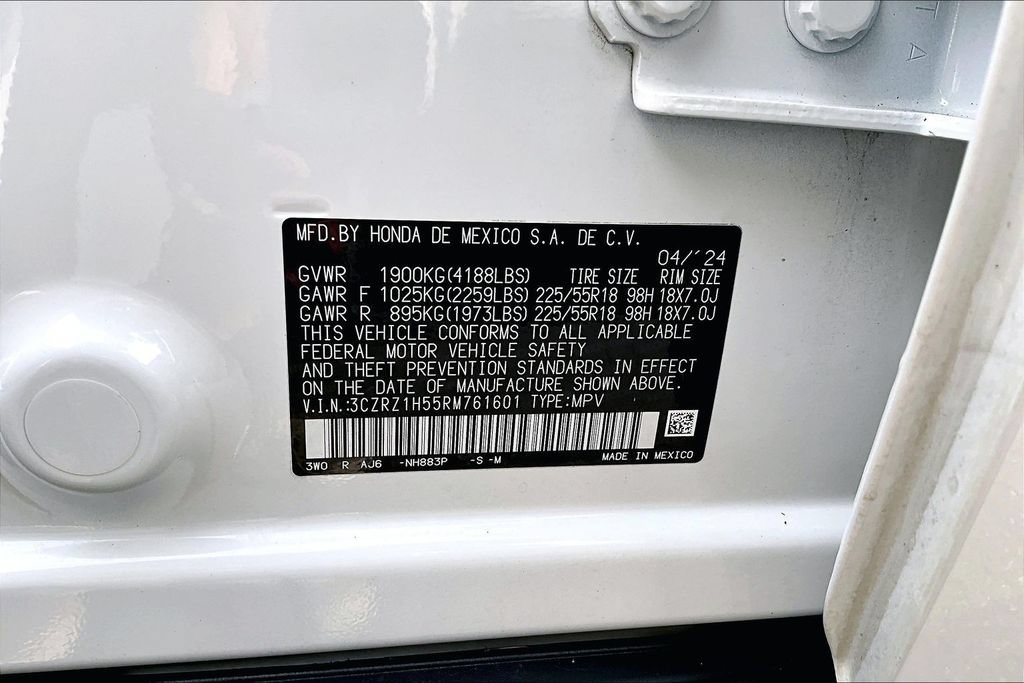 Certified 2024 Honda HR-V Sport image 14