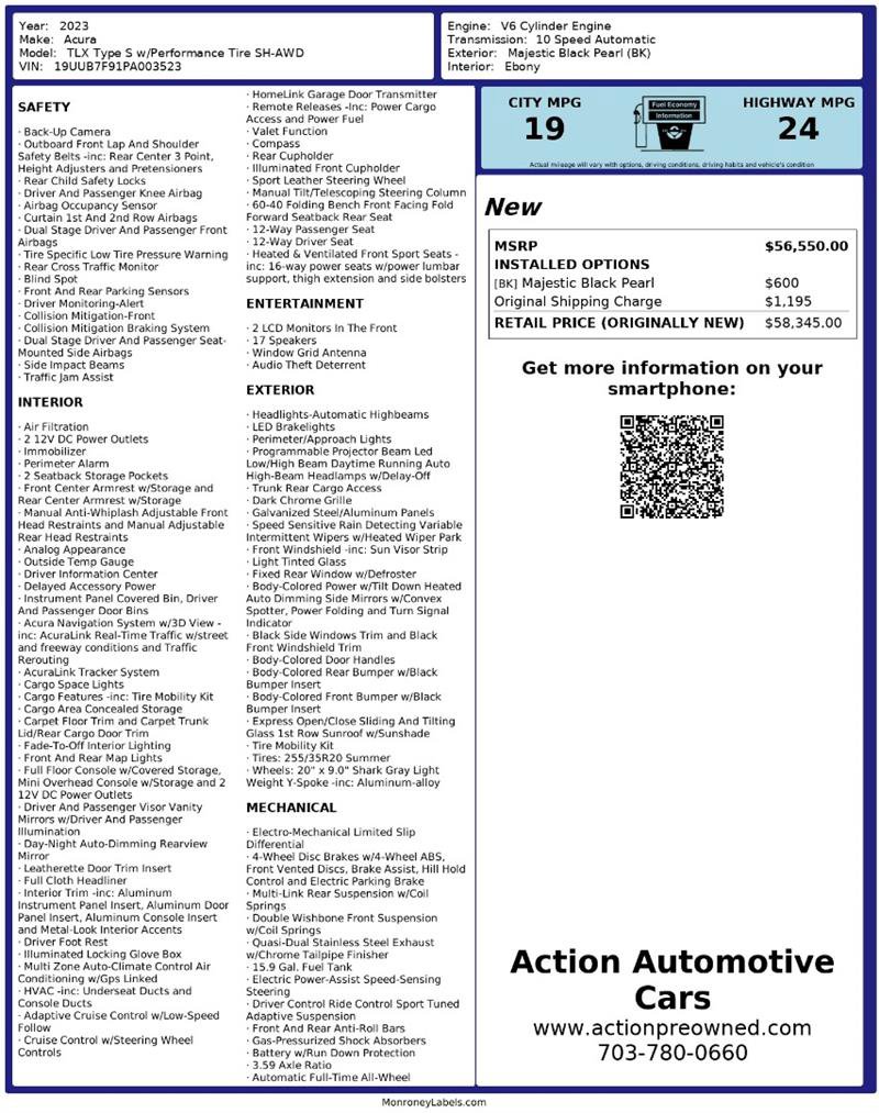 Used 2023 Acura TLX Type S image 2