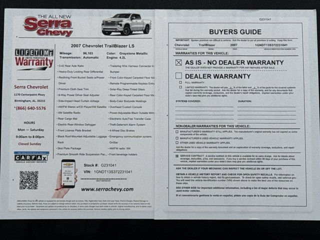 Used 2006 Chevrolet TrailBlazer LS w/ Skid Plate Package image 10