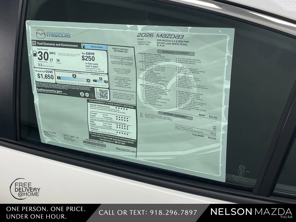 New 2026 MAZDA MAZDA3 s image 16