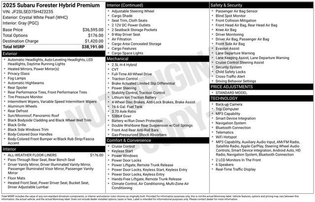 Certified 2025 Subaru Forester Premium image 33