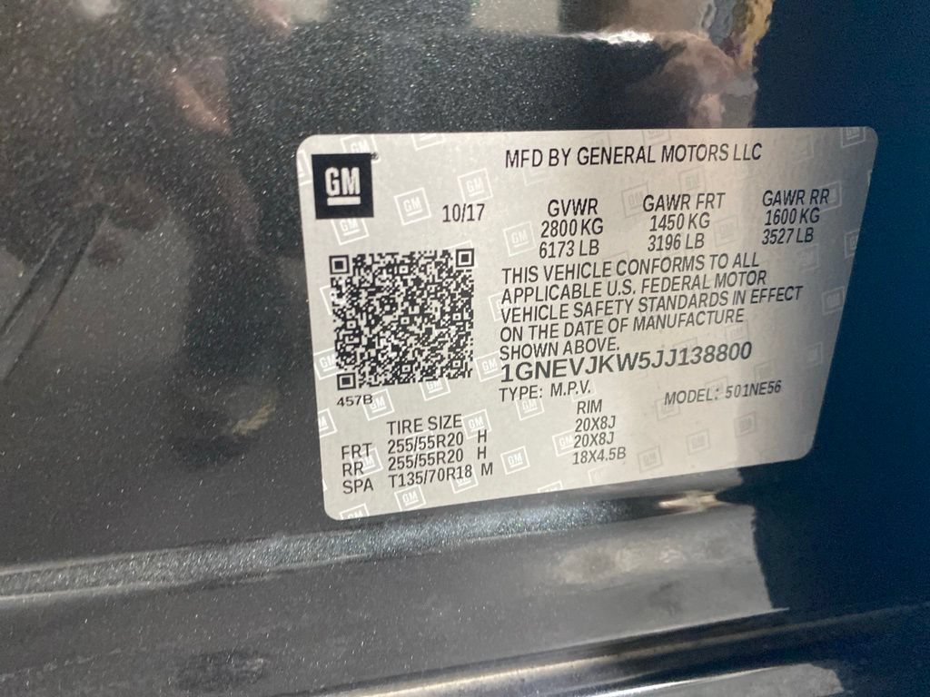 Used 2018 Chevrolet Traverse Premier w/ LPO, Floor Liner Package AWD/4WD image 38