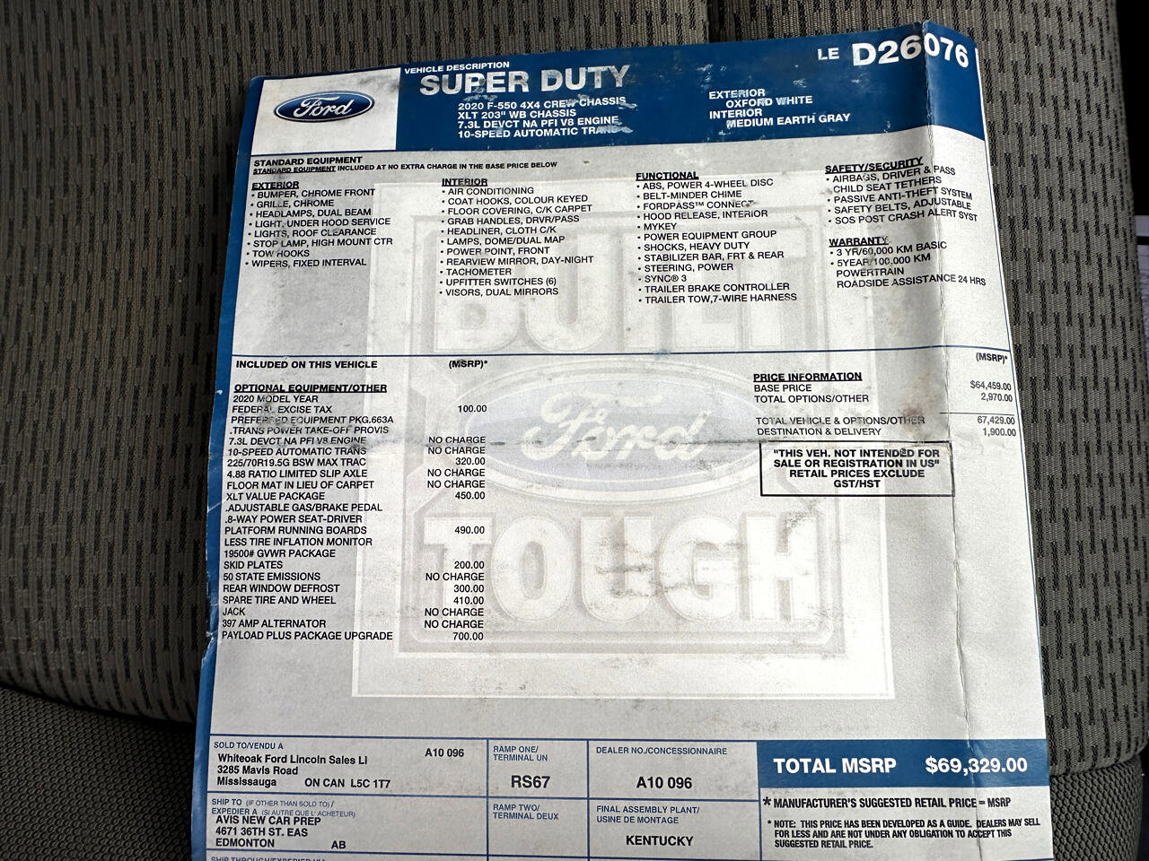 Used 2020 Ford F550 4x4 Crew Cab Super Duty image 27