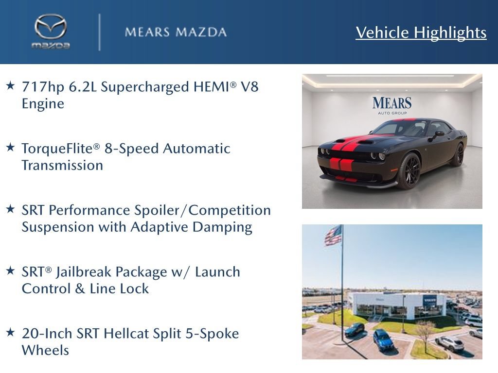 Used 2023 Dodge Challenger SRT Hellcat RWD image 2