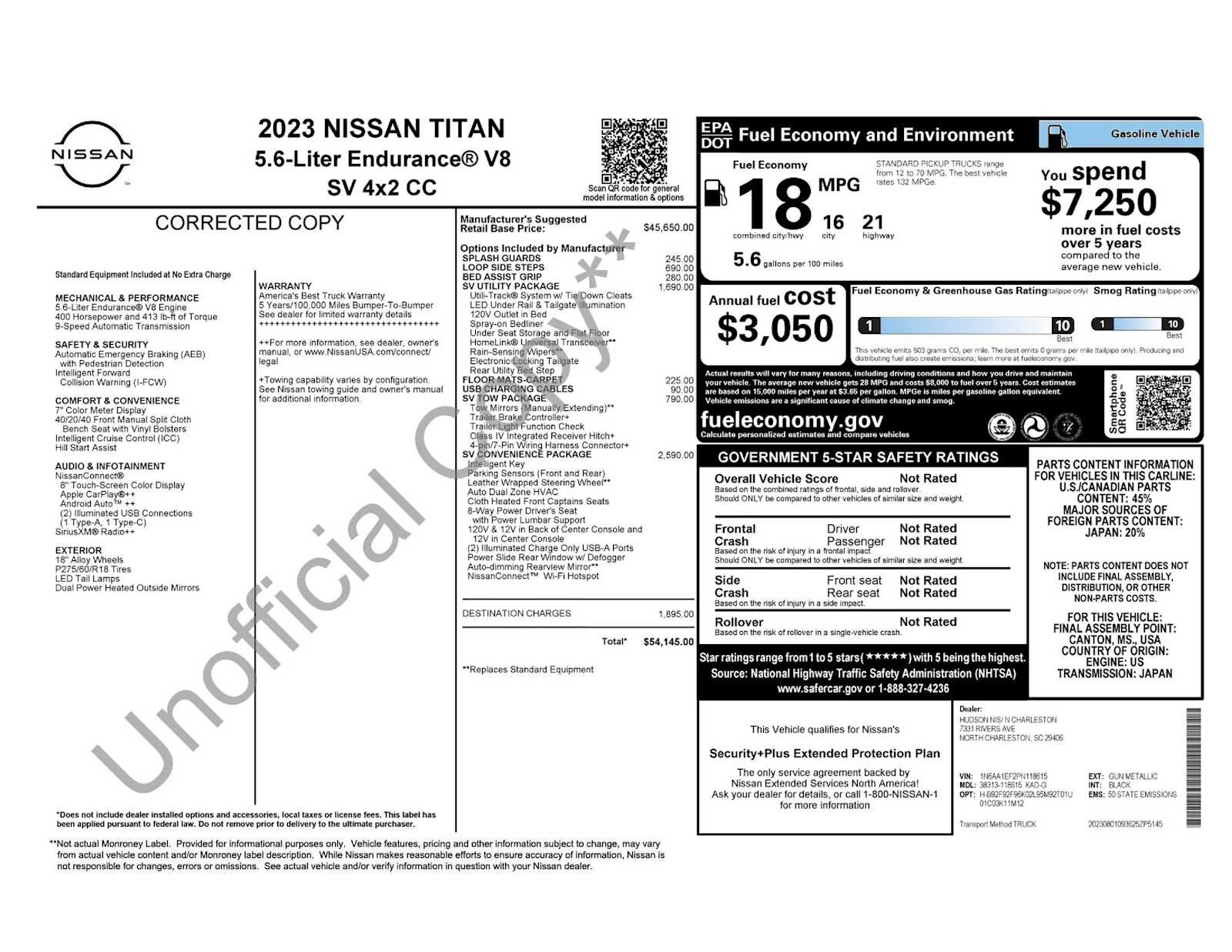 Used 2023 Nissan Titan SV w/ SV Convenience Package RWD image 31