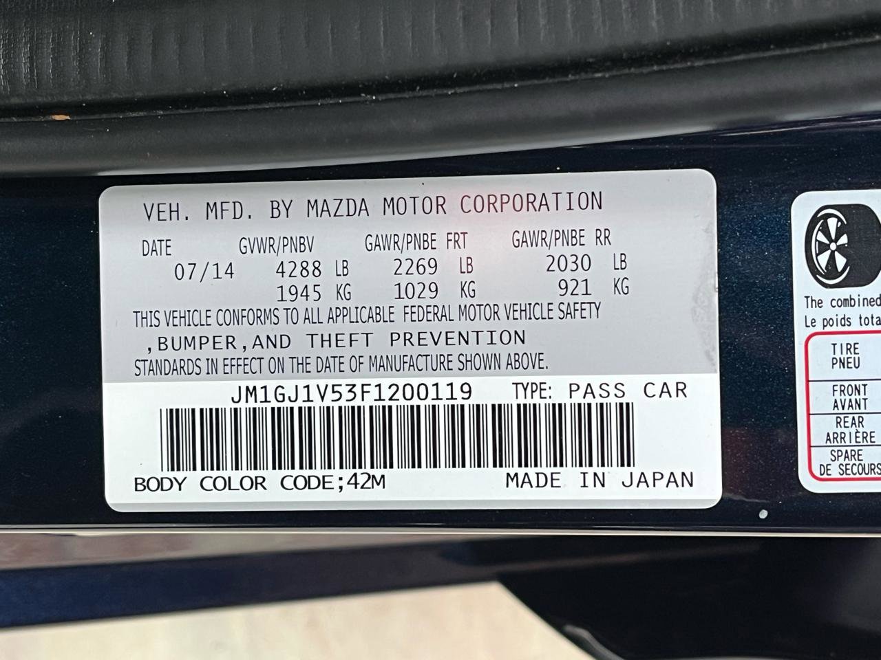 Used 2015 MAZDA MAZDA6 Touring FWD image 36