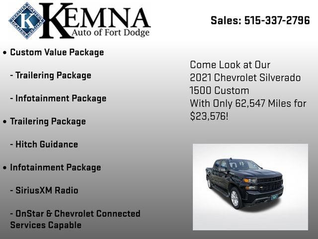 Used 2021 Chevrolet Silverado 1500 Custom image 13