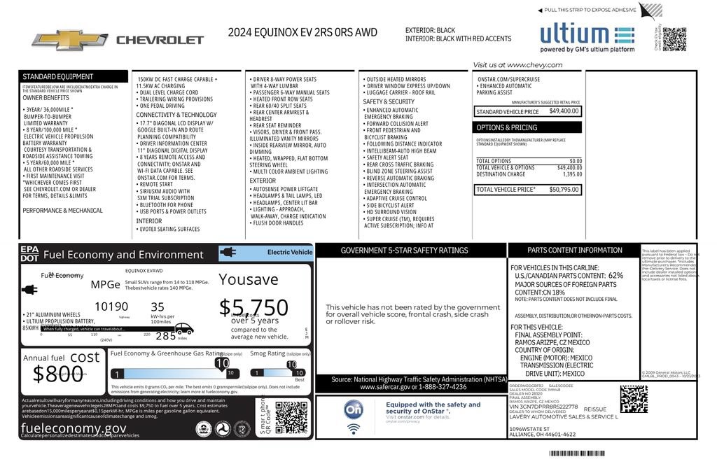 Used 2024 Chevrolet Equinox EV RS AWD/4WD image 32