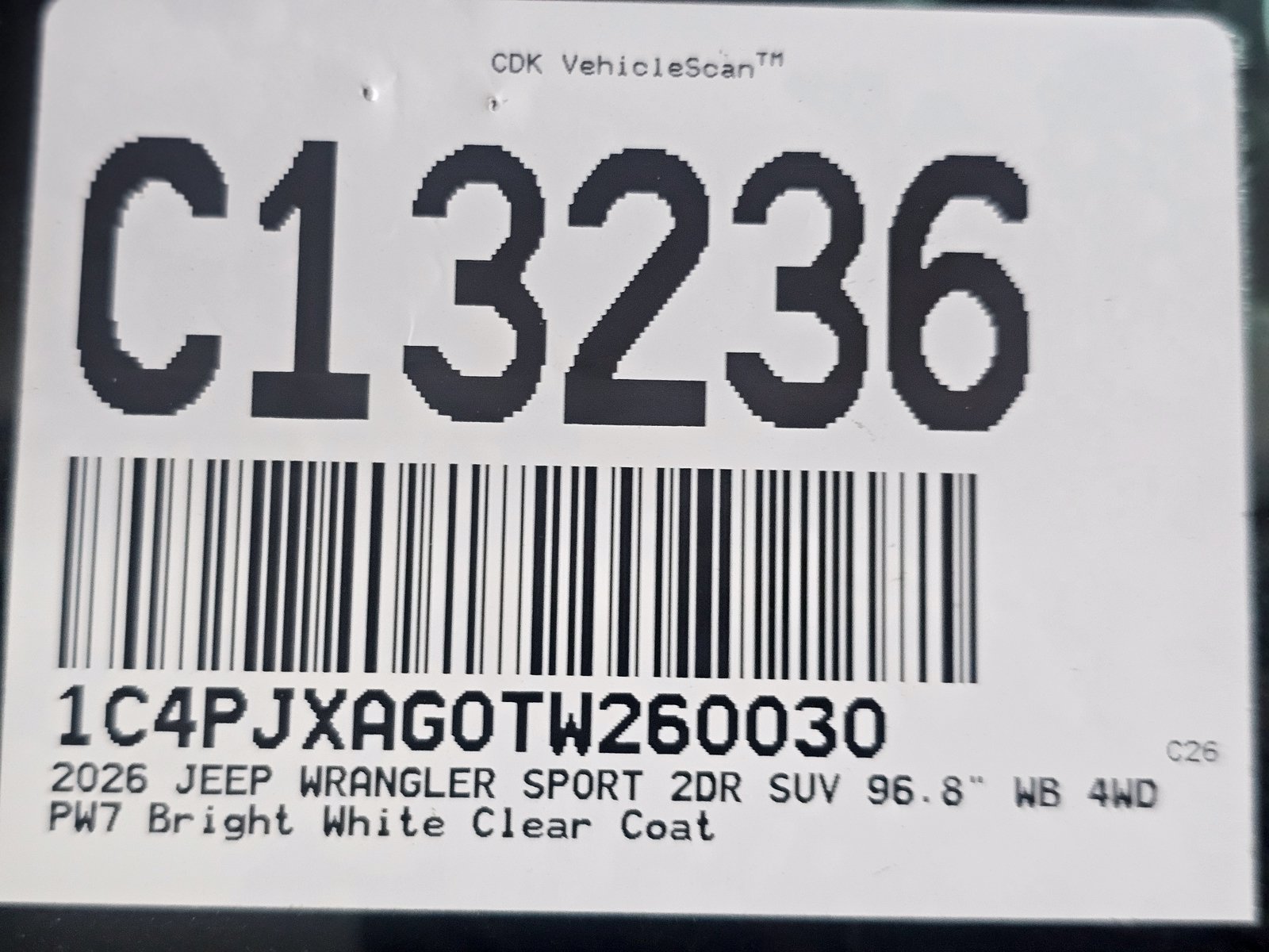 New 2026 Jeep Wrangler Sport AWD/4WD image 11