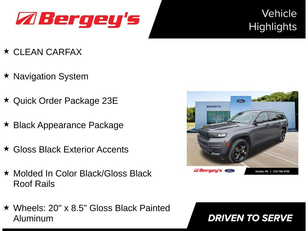 Used 2023 Jeep Grand Cherokee L Limited w/ Black Appearance Package AWD/4WD image 5