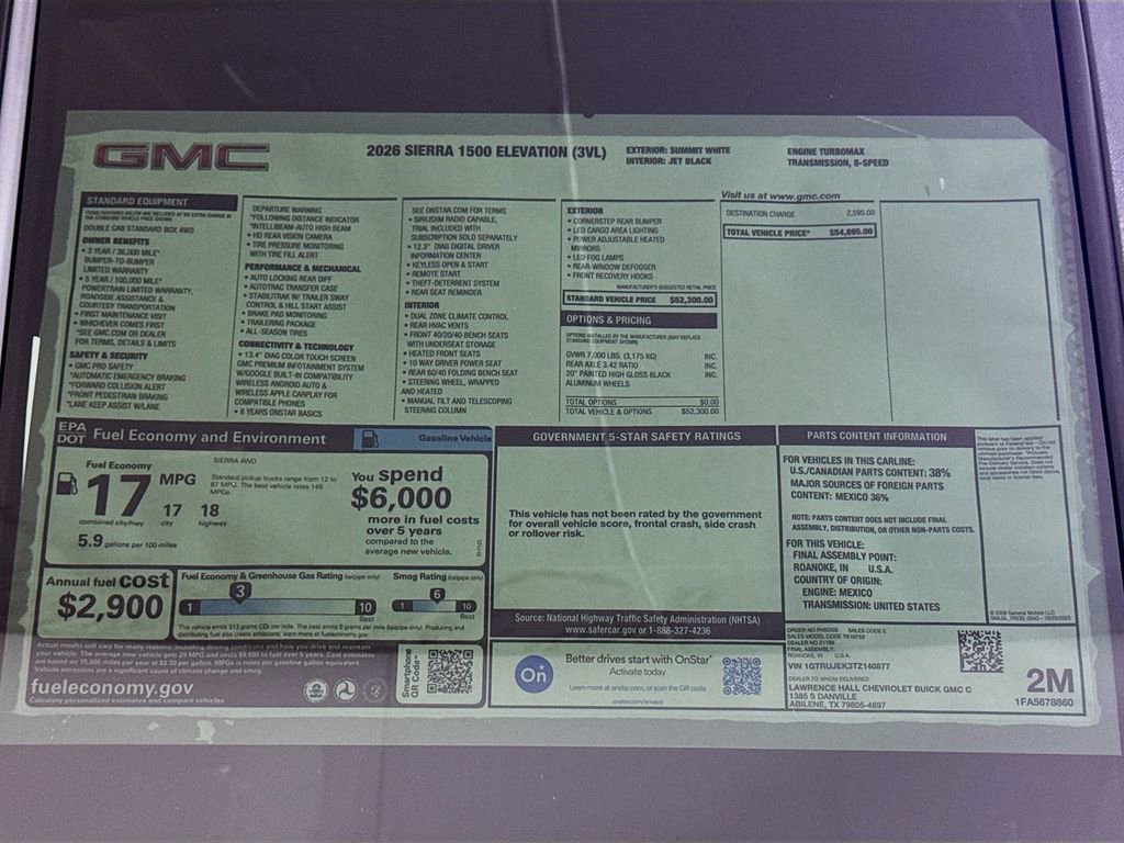New 2026 GMC Sierra 1500 Elevation image 20