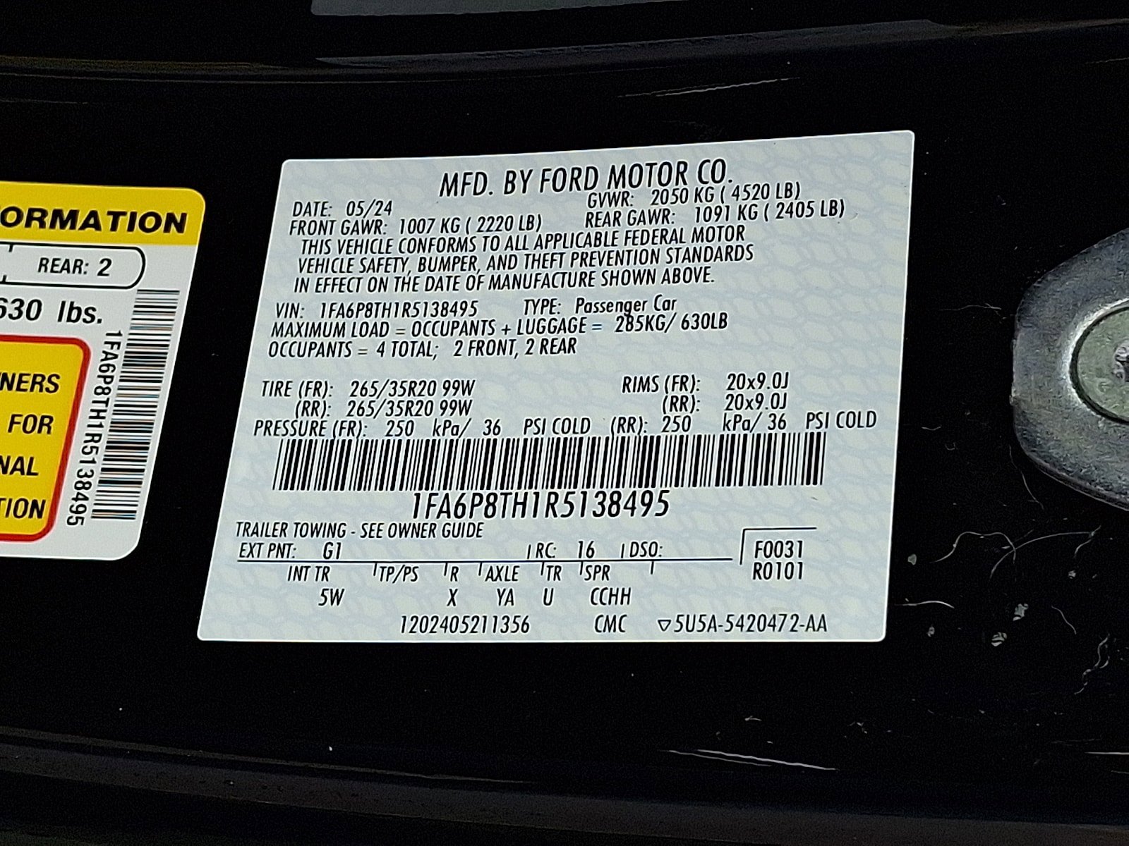 Certified 2024 Ford Mustang Premium RWD image 25