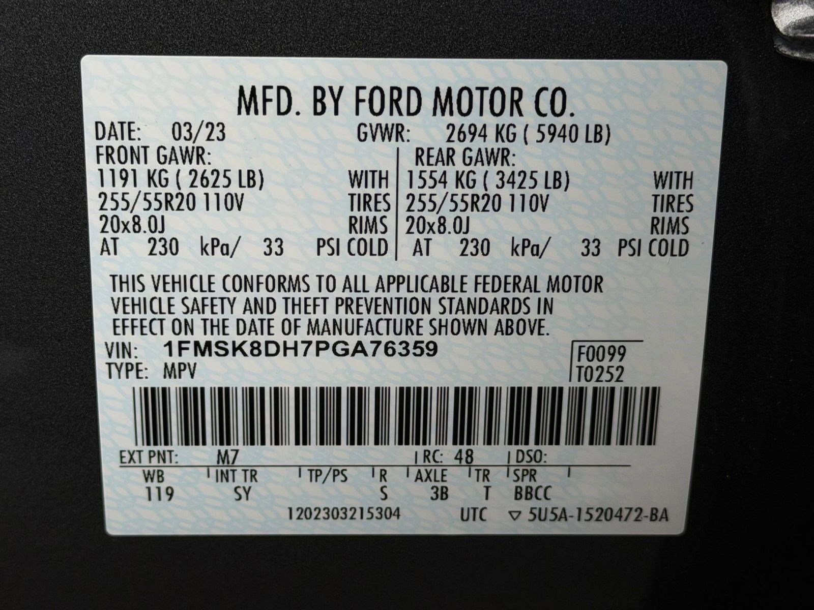 Used 2023 Ford Explorer XLT w/ Equipment Group 202A AWD/4WD image 20