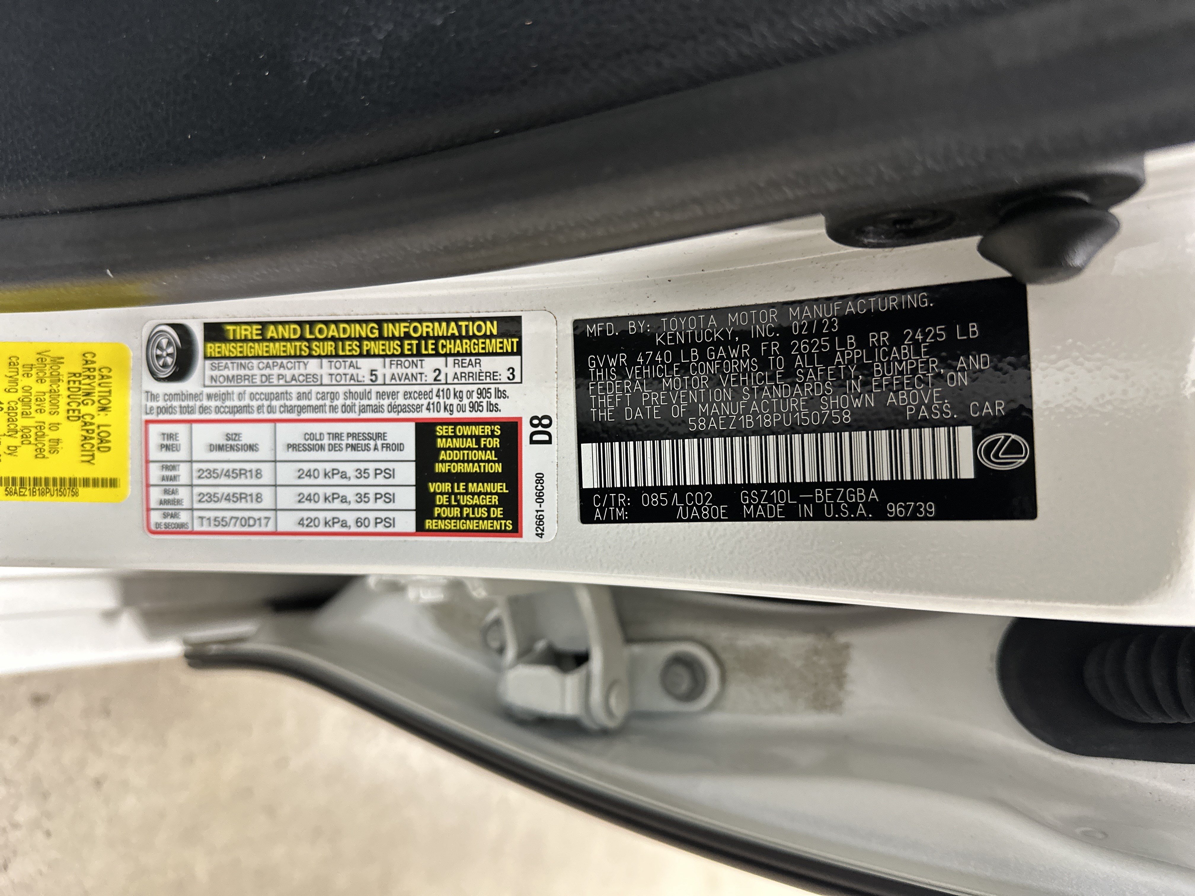 Used 2023 Lexus ES 350 w/ Accessory Package (Z2) FWD image 35