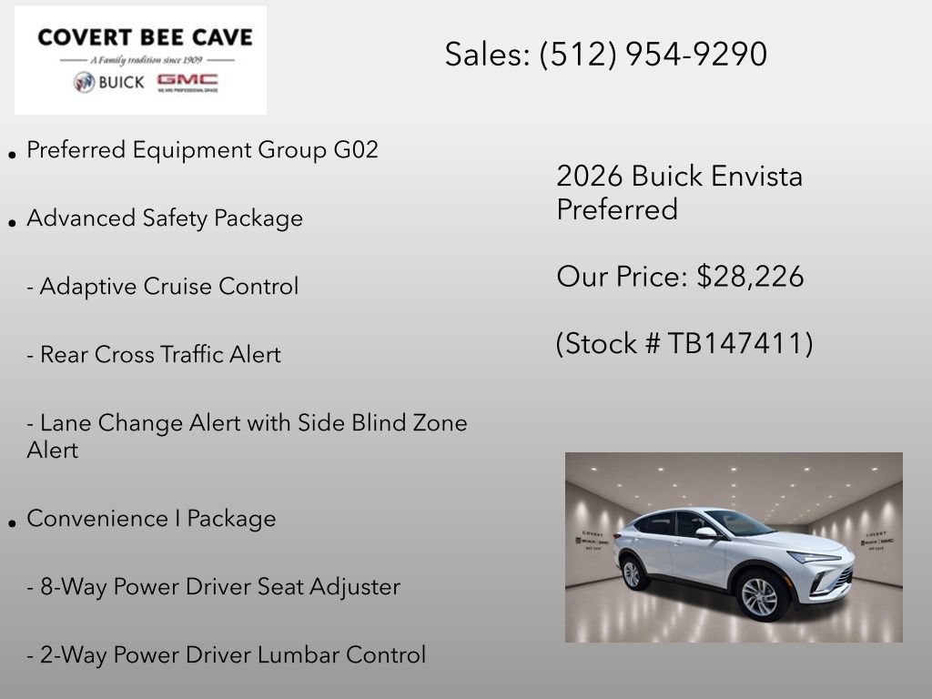 New 2026 Buick Envista Preferred w/ Convenience I Package FWD image 6