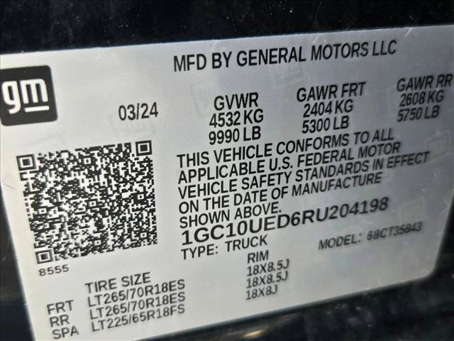 Used 2024 Chevrolet Silverado EV W/T AWD/4WD image 19