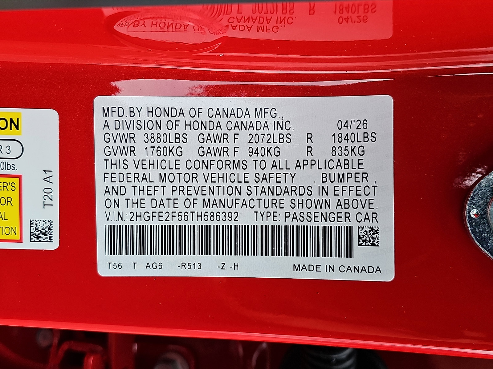 New 2026 Honda Civic Sport image 10