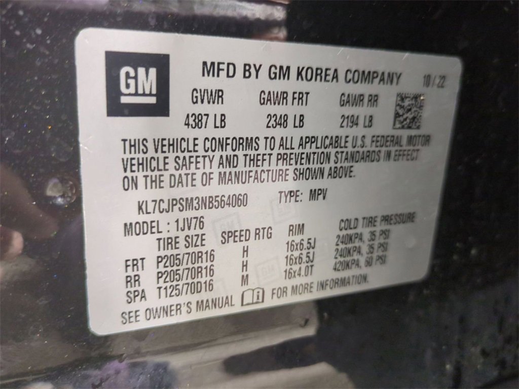 Certified 2022 Chevrolet Trax LT w/ LT Convenience Package image 31