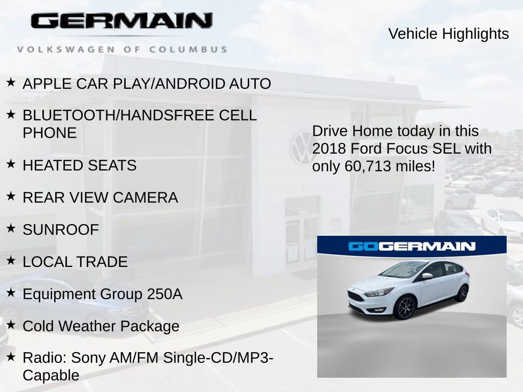 Used 2018 Ford Focus SEL w/ Cold Weather Package FWD image 5