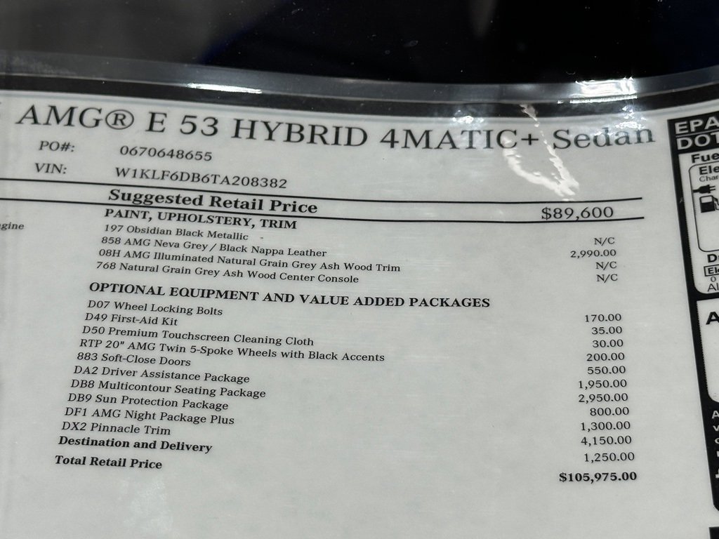 New 2026 Mercedes-Benz E 53 AMG e 4MATIC Sedan image 19