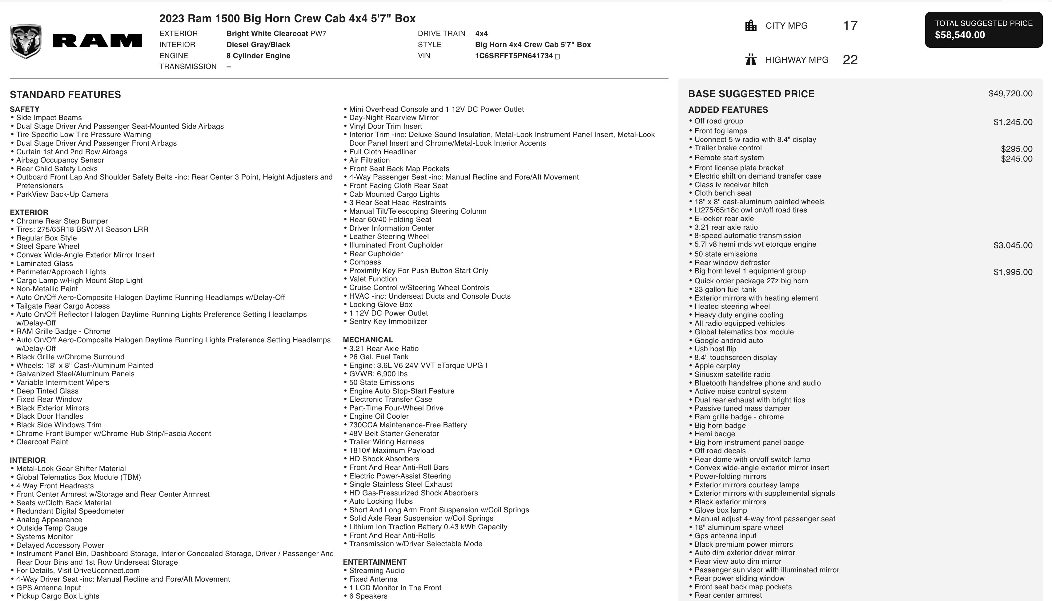 Used 2023 RAM 1500 Big Horn image 6