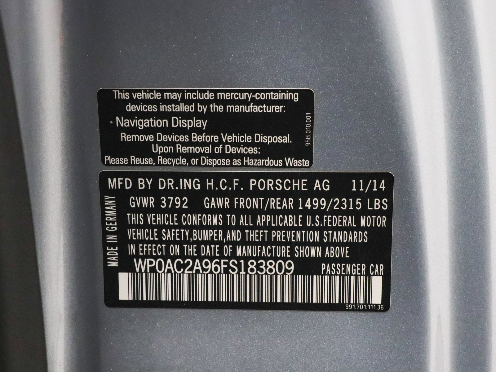 Used 2015 Porsche 911 GT3 image 7