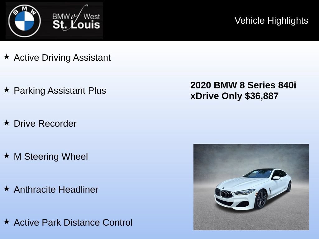 Used 2020 BMW 840i Gran Coupe xDrive w/ M Sport Package AWD/4WD image 24