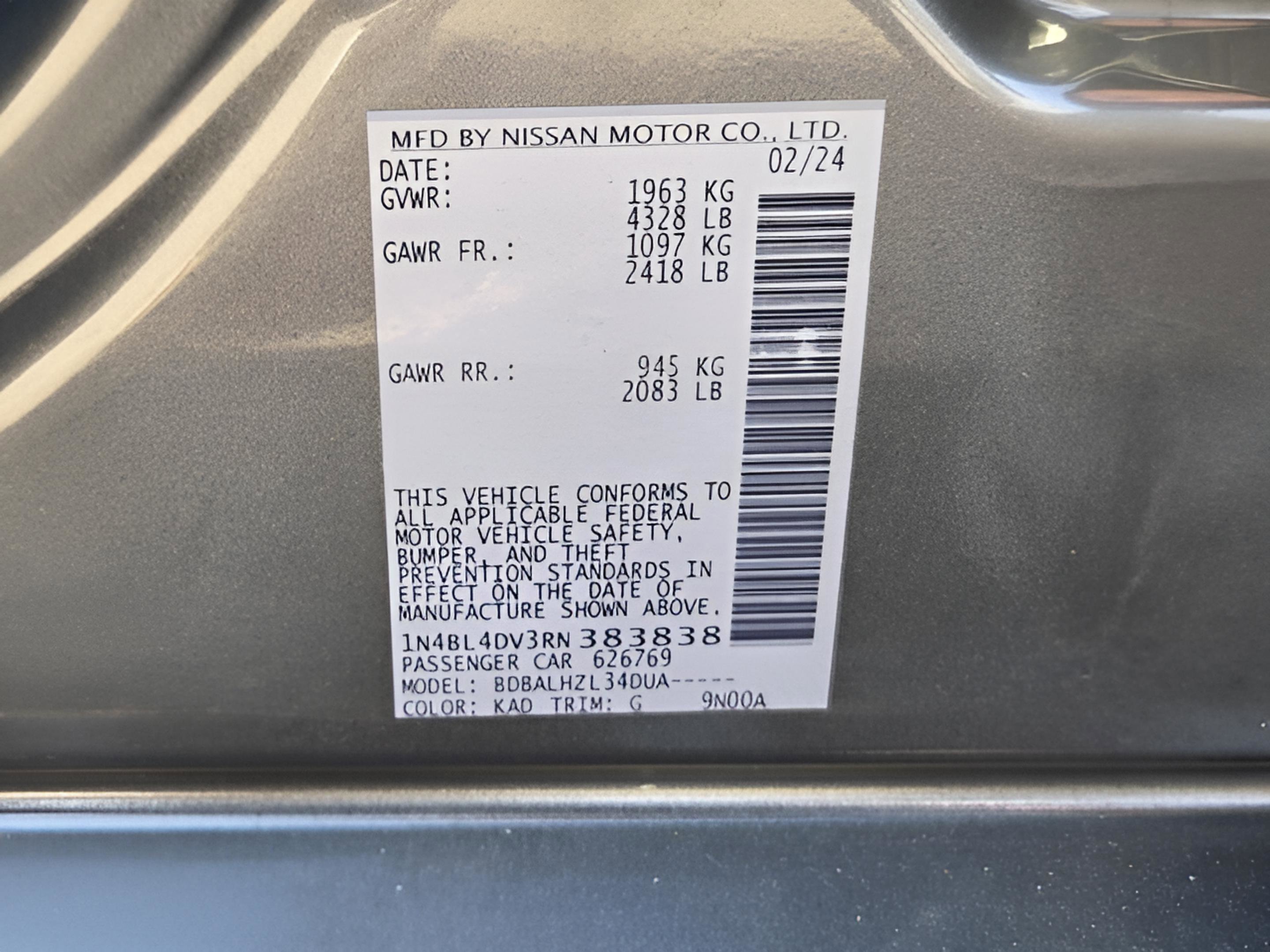 Used 2024 Nissan Altima 2.5 SV image 29