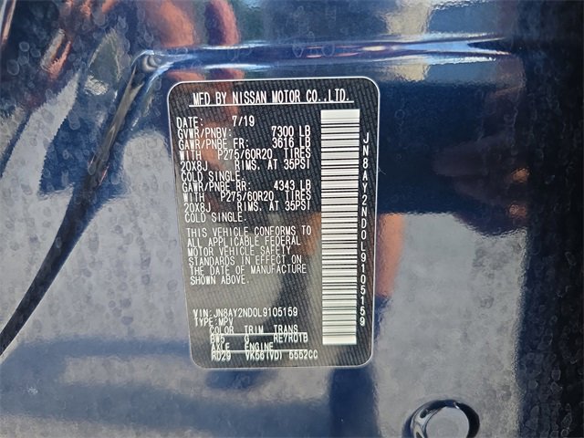 Used 2020 Nissan Armada SL w/ Premium Package image 32