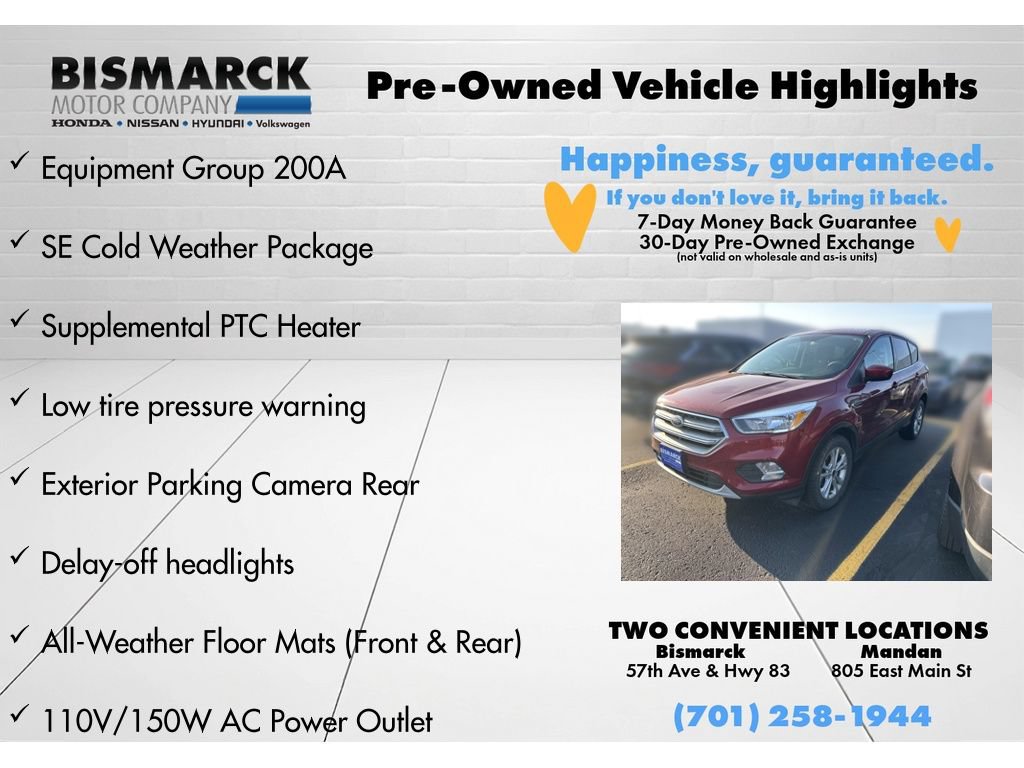 Used 2017 Ford Escape SE w/ SE Cold Weather Package AWD/4WD image 8