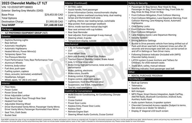 Certified 2023 Chevrolet Malibu LT FWD image 6