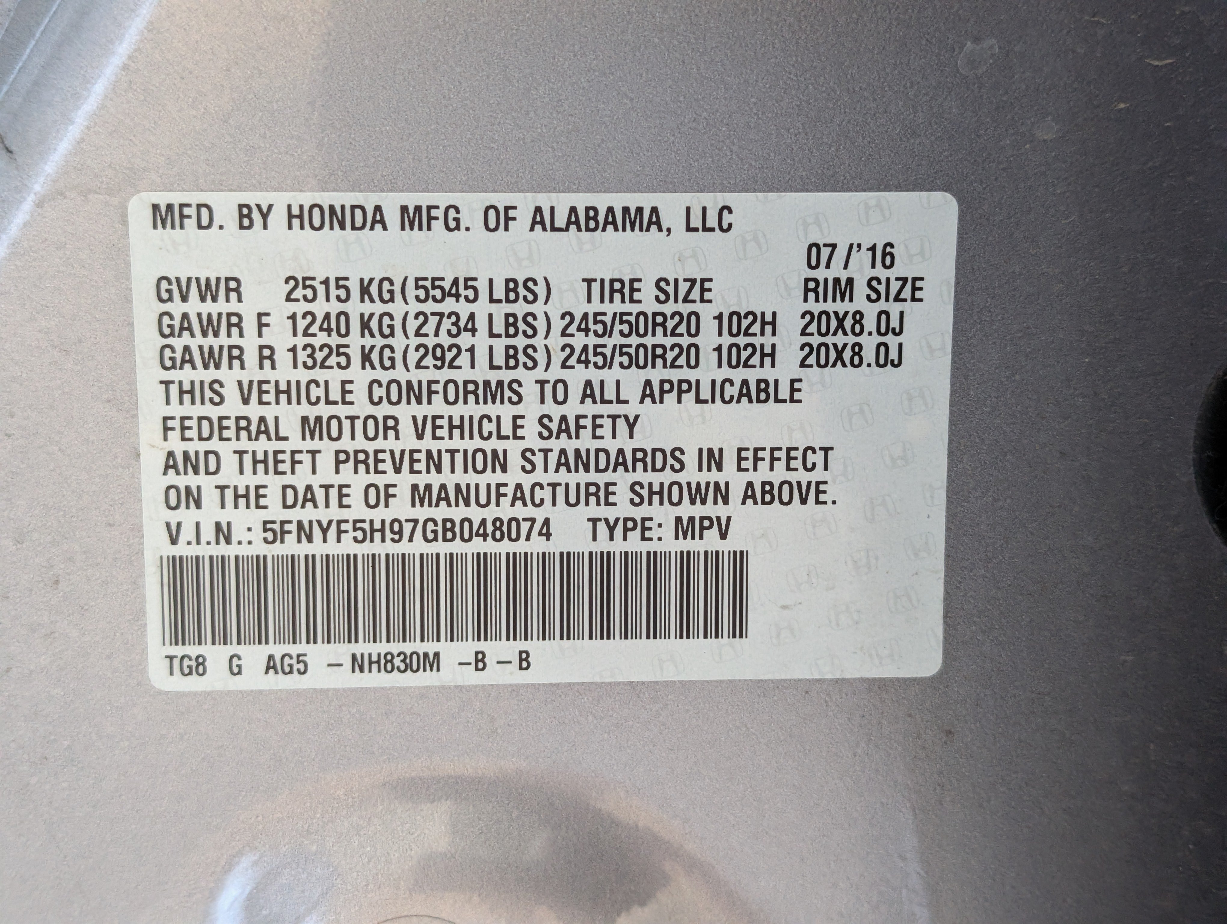 Used 2016 Honda Pilot Touring image 43