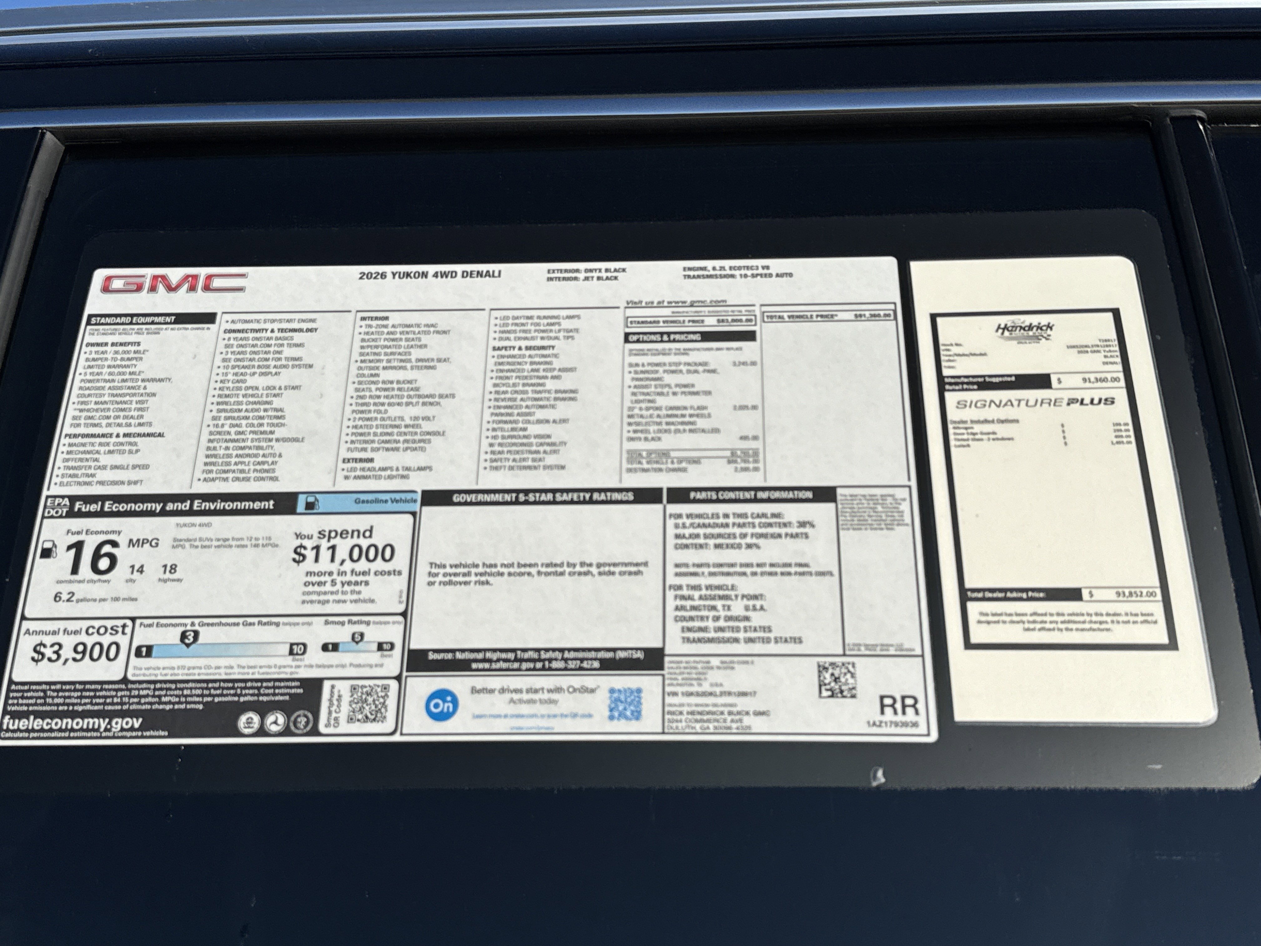 New 2026 GMC Yukon Denali w/ Sun & Power Step Package image 38