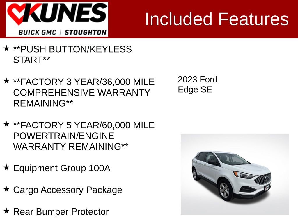 Used 2023 Ford Edge SE w/ Cargo Accessory Package image 3