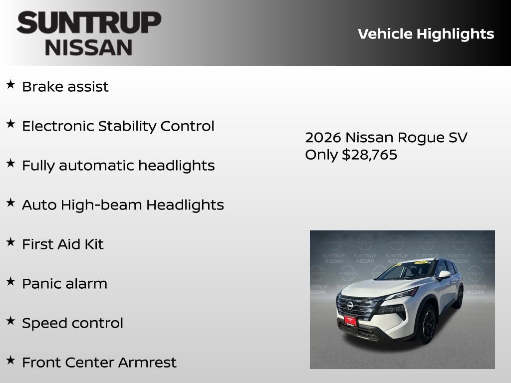 New 2026 Nissan Rogue SV AWD/4WD image 30