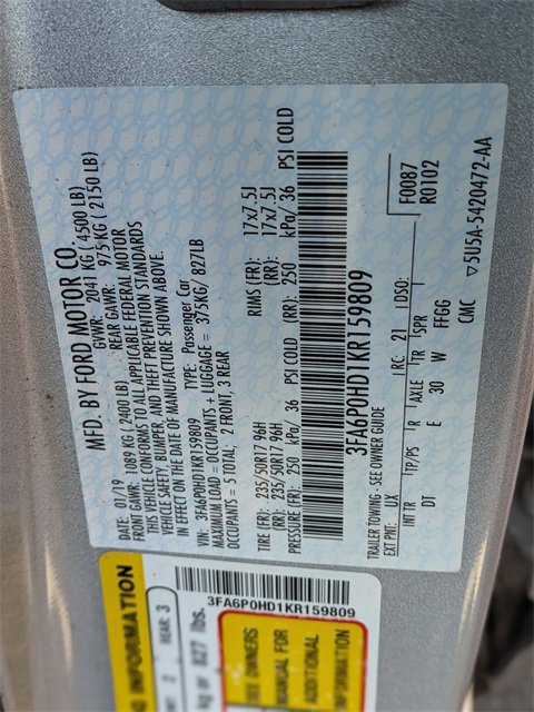 Used 2019 Ford Fusion SE image 38