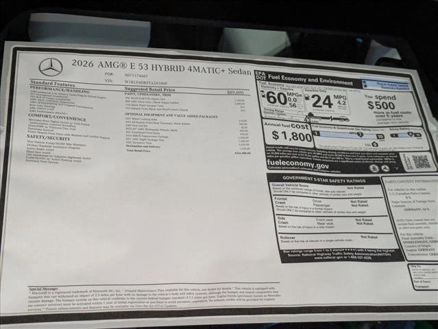 New 2026 Mercedes-Benz E 53 AMG e 4MATIC Sedan image 19