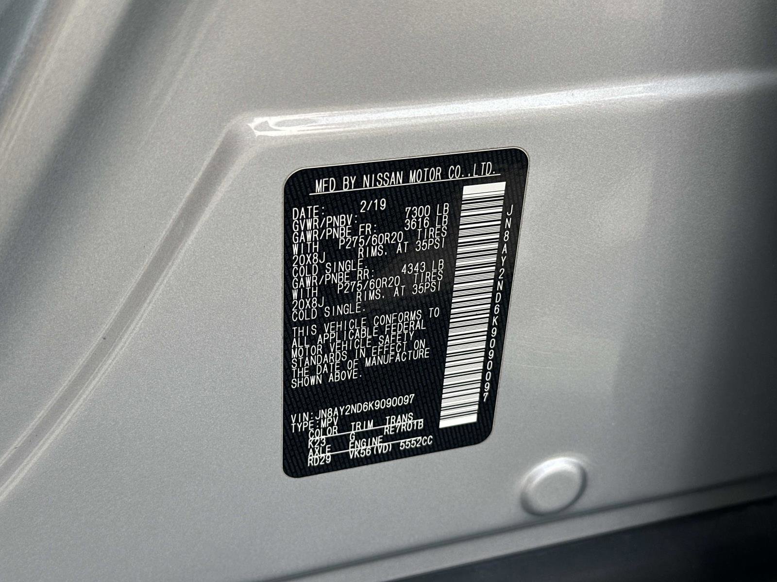 Used 2019 Nissan Armada SL w/ Premium Package image 29