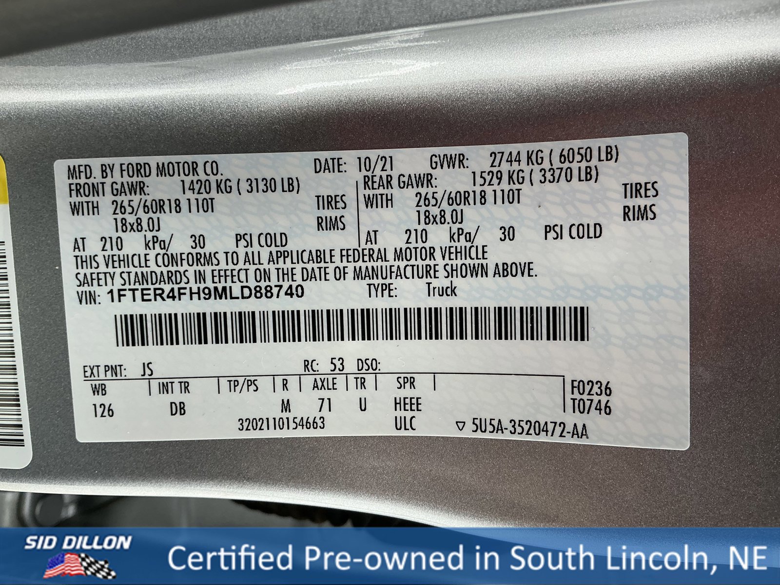 Used 2021 Ford Ranger Lariat w/ Trailer Tow Package image 14