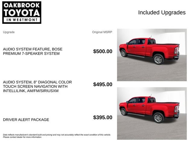 Used 2015 GMC Canyon SLT w/ Driver Alert Package AWD/4WD image 4