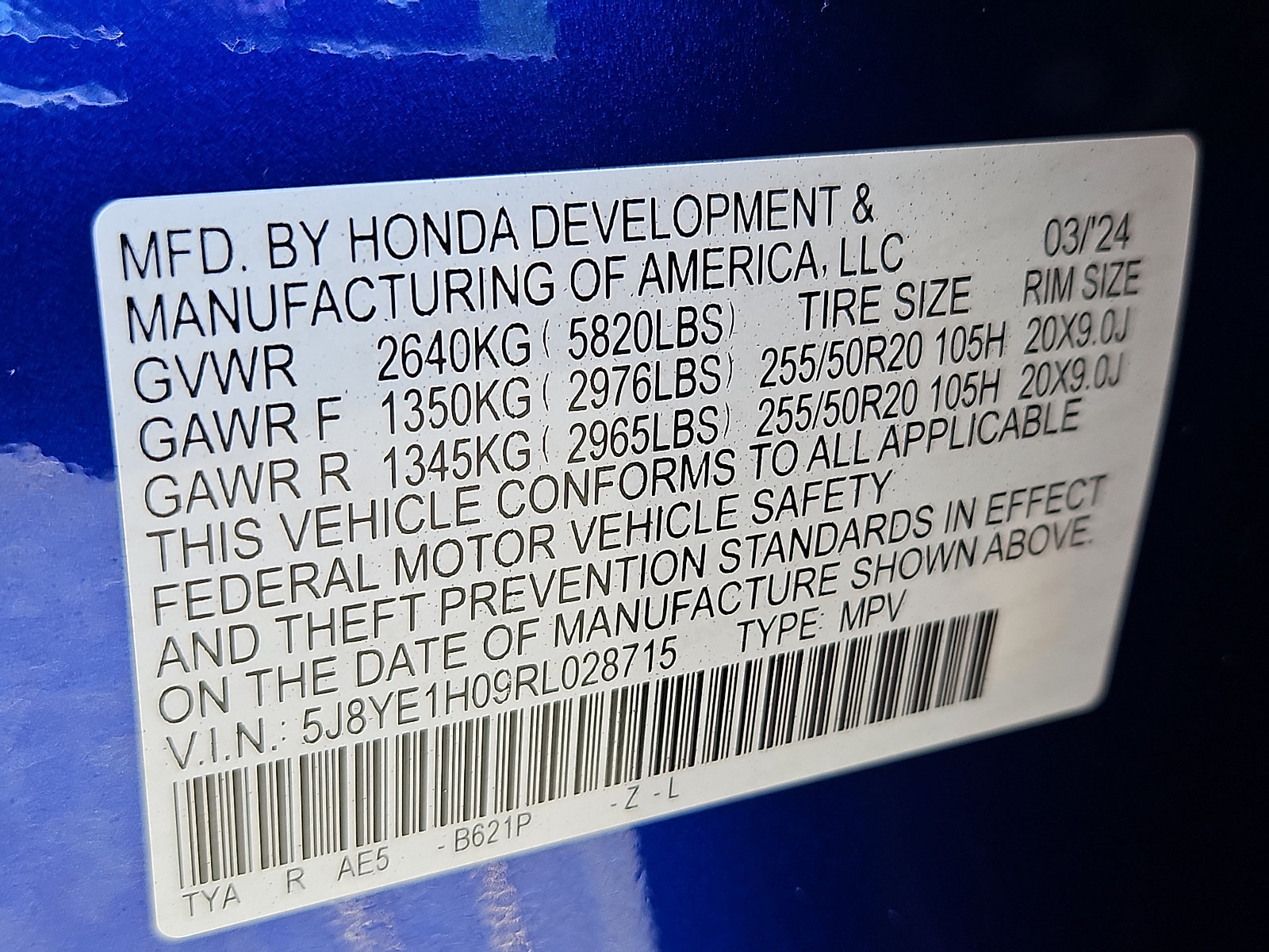Certified 2024 Acura MDX A-Spec AWD/4WD image 30