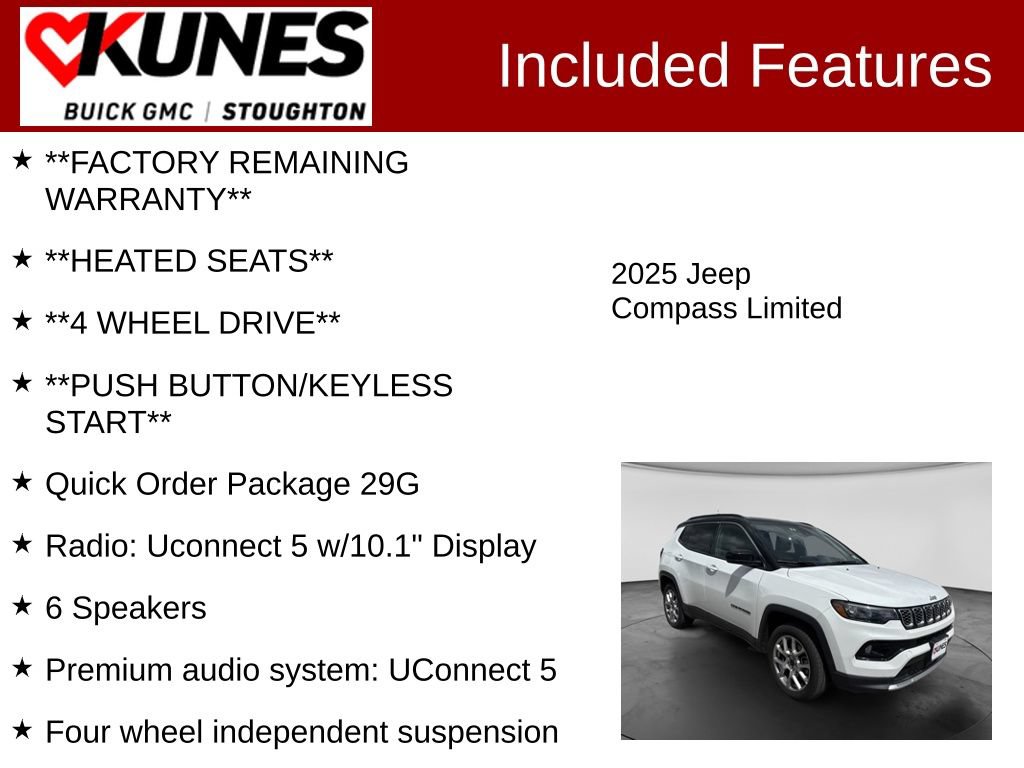 Used 2025 Jeep Compass Limited AWD/4WD image 3
