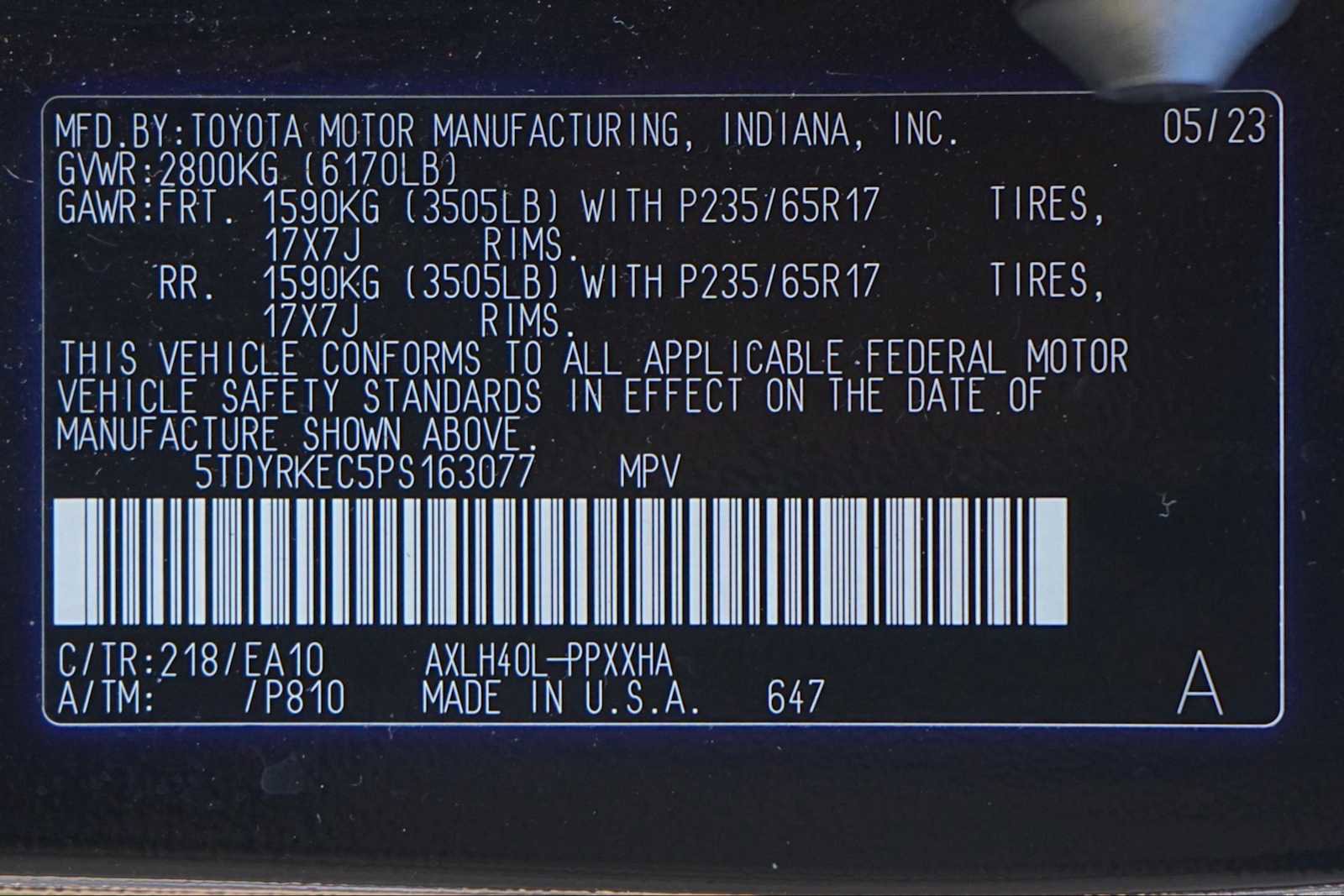 Used 2023 Toyota Sienna XLE FWD image 30