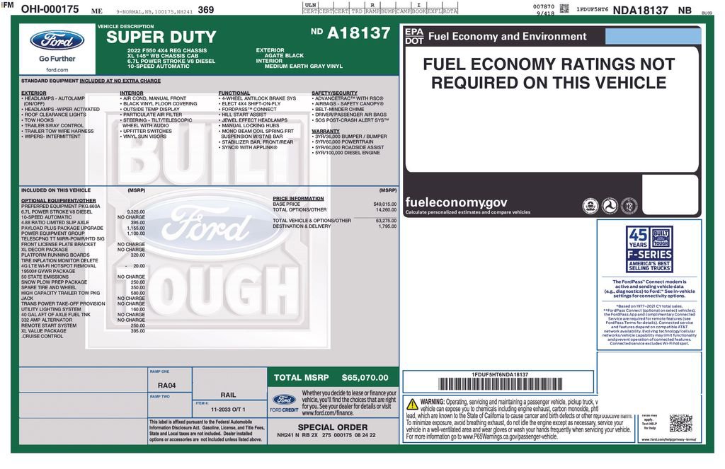 Used 2022 Ford F550 4x4 Regular Cab Super Duty image 23