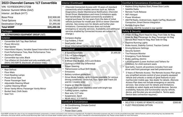 Used 2023 Chevrolet Camaro LT image 3