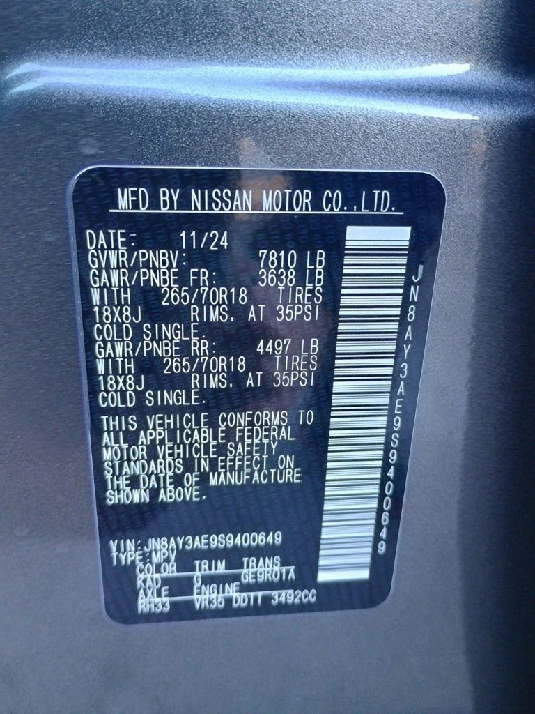 New 2025 Nissan Armada SV image 31